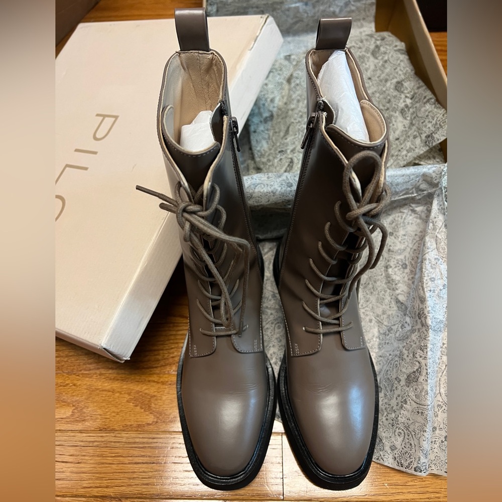 Pilcro Brown Lace-Up Boots for Women - Picture 8 of 14